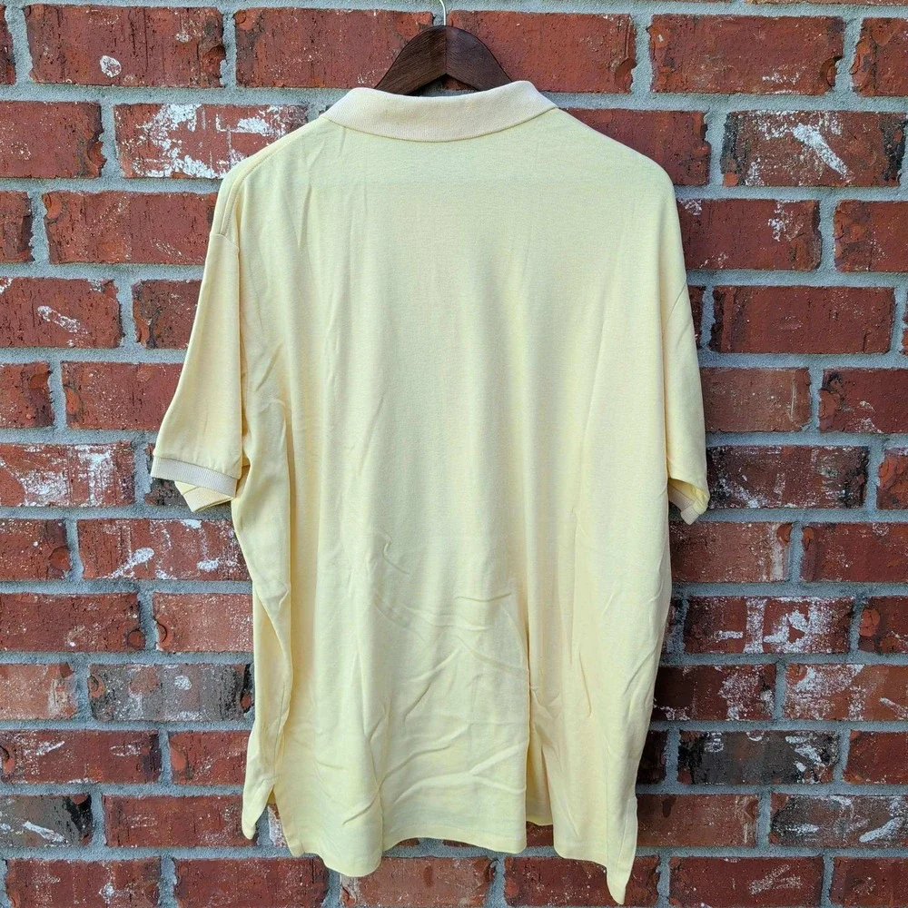Polo Ralph Lauren Polo Shirt Mens XXL Yellow Vintage Made in USA Cotton Pony